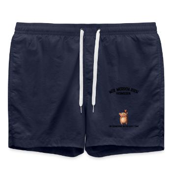 Wir werden dich Vermissen beste Team Abschied - Badeshorts - French Navy - Vorne - AI Model Male 185 light (185cm)