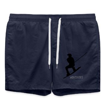 Wakeboarder / Wakeboarderin - Badeshorts - French Navy - Vorne - AI Model Male 185 light (185cm)