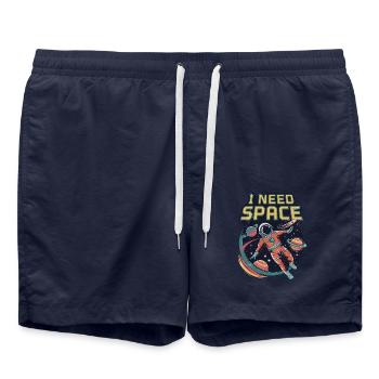 I Need Space - Swim Trunks - french navy - Front - AI Model Male 185 light (185cm)