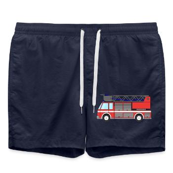 Fire engine Fire engine - Swim Trunks - french navy - Front - AI Model Male 185 light (185cm)
