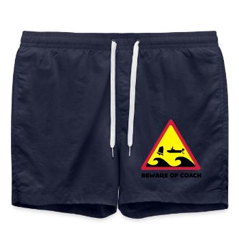 Beware Of Coach - Opti Edition - Badeshorts - French Navy - Vorne - AI Model Male 185 light (185cm)
