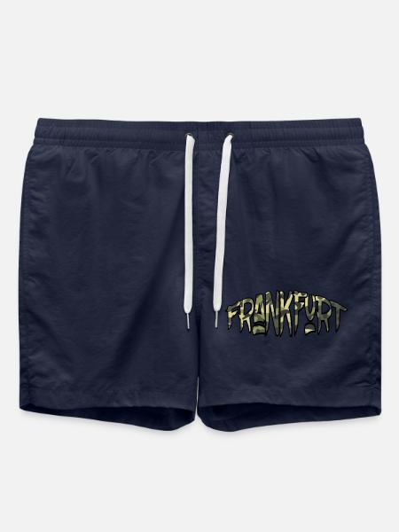 Frankfurt Camouflage - Badeshorts - French Navy