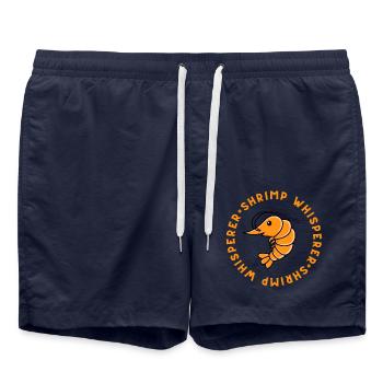 Shrimp Whisperer - Angelliebhaber - Badeshorts - French Navy - Vorne - AI Model Male 185 light (185cm)