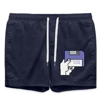 Work bench - Swim Trunks - french navy - Front - AI Model Male 185 light (185cm)