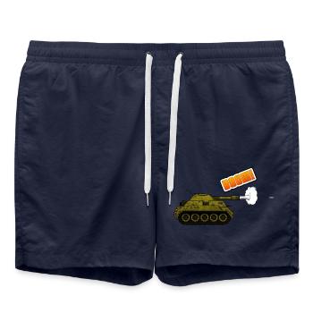 Panzer - Boom - Badeshorts - French Navy - Vorne - AI Model Male 185 light (185cm)