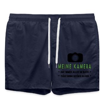 Fotograf fotografieren - Badeshorts - French Navy - Vorne - AI Model Male 185 light (185cm)