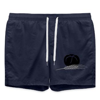 Broetchen Getreide Korn 3 2farbig änderbar - Badeshorts - French Navy - Vorne - AI Model Male 185 light (185cm)