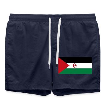 Demokratische Arabische Republik Sahara - Badeshorts - French Navy - Vorne - AI Model Male 185 light (185cm)