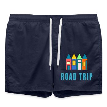 LEBEN SIE DEN URLAUB. FERIEN. SCHÖNE FERIEN - Badeshorts - French Navy - Vorne - AI Model Male 185 light (185cm)
