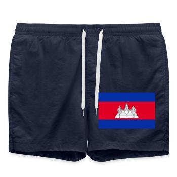 Kambodscha - Badeshorts - French Navy - Vorne - AI Model Male 185 light (185cm)