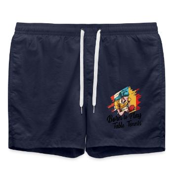Table tennis - Swim Trunks - french navy - Front - AI Model Male 185 light (185cm)