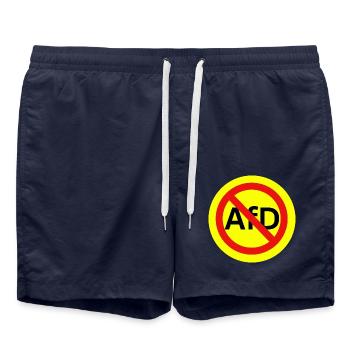 AFD Verbot - Badeshorts - French Navy - Vorne - AI Model Male 185 light (185cm)