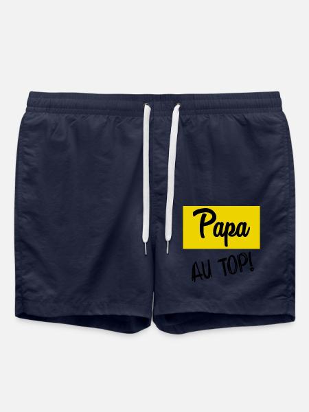 BONNE FÊTE PAPA. PAPA - Short de bain - bleu marine