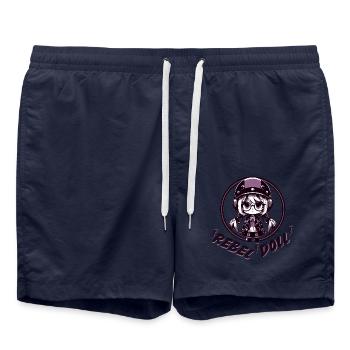 Poupée rebelle - Short de bain - bleu marine - Devant - AI Model Male 185 light (185cm)