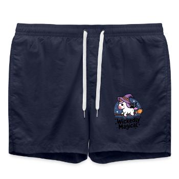 Wickedly Magical - Swim Trunks - french navy - Front - AI Model Male 185 light (185cm)