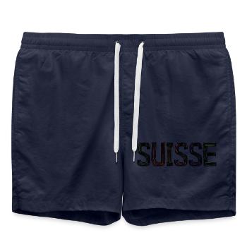 SUISSE. PAYS - Short de bain - bleu marine - Devant - AI Model Male 185 light (185cm)