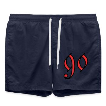 90 - Swim Trunks - french navy - Front - AI Model Male 185 light (185cm)