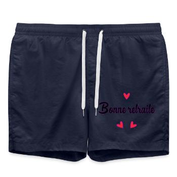 RETRAITE. RETRAITE. RETRAITEE. RETRAITE - Short de bain - bleu marine - Devant - AI Model Male 185 light (185cm)