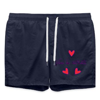 RUHESTAND. FROHEN RUHESTAND. GLÜCKLICHER RUHESTAND - Badeshorts - French Navy - Vorne - AI Model Male 185 light (185cm)