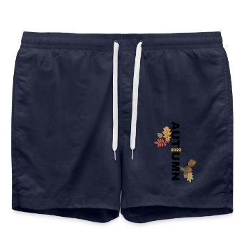 Sammlung für den Herbst, einfache Inschrift für dieses Jahr 2022 - Badeshorts - French Navy - Vorne - AI Model Male 185 light (185cm)