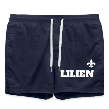 Darmstadt Fußball Lilien T-Shirt - Badeshorts - French Navy - Vorne - AI Model Male 185 light (185cm)