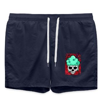 Skelett - Badeshorts - French Navy - Vorne - AI Model Male 185 light (185cm)