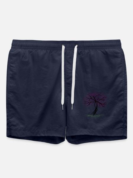 Herbstbaum - Badeshorts - French Navy