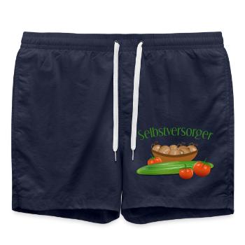 Selbstversorger - Badeshorts - French Navy - Vorne - AI Model Male 185 light (185cm)