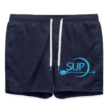 SUP – Stand Up Paddling Wasser-Design - Badeshorts - French Navy - Vorne - AI Model Male 185 light (185cm)