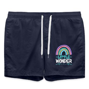 Baby Geschenk - Badeshorts - French Navy - Vorne - AI Model Male 185 light (185cm)