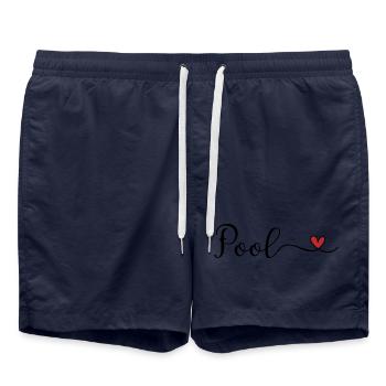Pool - Badeshorts - French Navy - Vorne - AI Model Male 185 light (185cm)