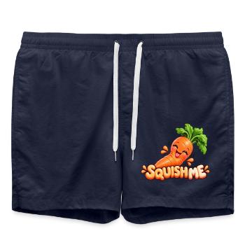 Kuschelige Karotte SquishMe - Badeshorts - French Navy - Vorne - AI Model Male 185 light (185cm)