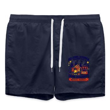 Helsinki Nordic Market Sauna Enthusiasts Oct - Badeshorts - French Navy - Vorne - AI Model Male 185 light (185cm)