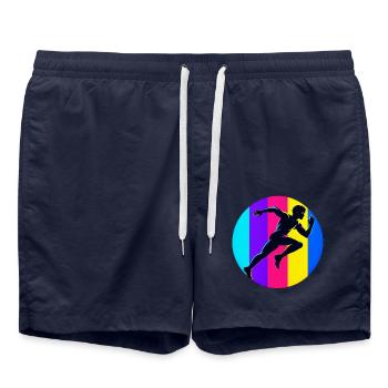 Epischer Sport - Badeshorts - French Navy - Vorne - AI Model Male 185 light (185cm)