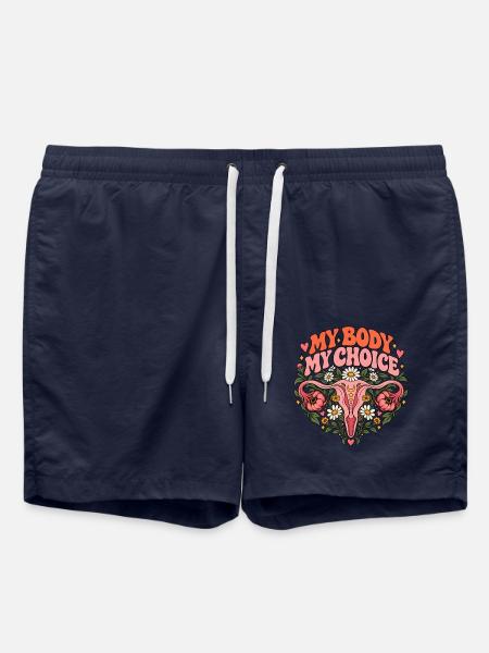 "My body my choice" - Badeshorts - French Navy