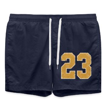 College-23-30cm- - Badeshorts - French Navy - Vorne - AI Model Male 185 light (185cm)