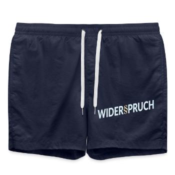 Jura Rechtsanwalt Widerspruch - Badeshorts - French Navy - Vorne - AI Model Male 185 light (185cm)