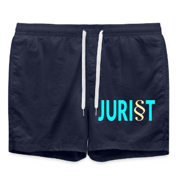 Jurist Paragraf Jura - Badeshorts - French Navy - Vorne - AI Model Male 185 light (185cm)