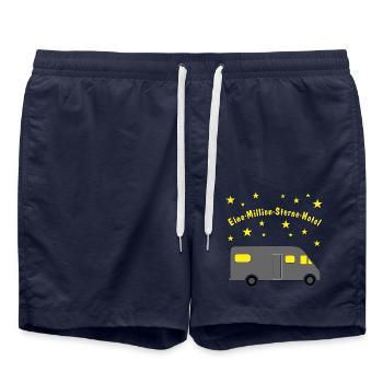 eine million sterne hotel luxus wohnmobil - Badeshorts - French Navy - Vorne - AI Model Male 185 light (185cm)