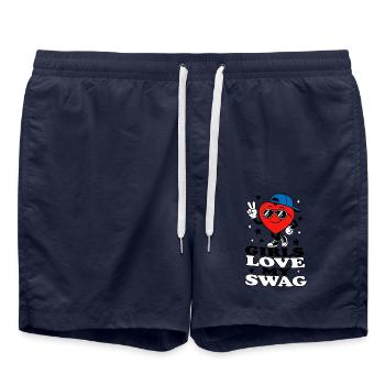 Girls Love My Swag Jungs Teenager Cool - Badeshorts - French Navy - Vorne - AI Model Male 185 light (185cm)
