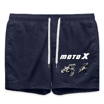enduro motocross - Badeshorts - French Navy - Vorne - AI Model Male 185 light (185cm)
