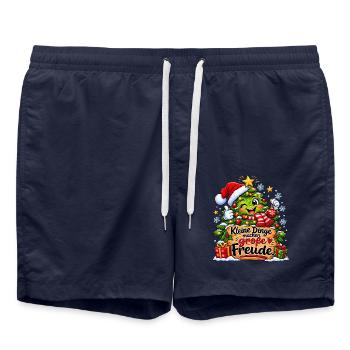 Kleine Dinge, große Freude - Badeshorts - French Navy - Vorne - AI Model Male 185 light (185cm)