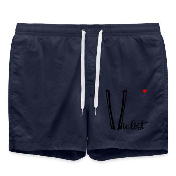 Love Violist - Badeshorts - French Navy - Vorne - AI Model Male 185 light (185cm)