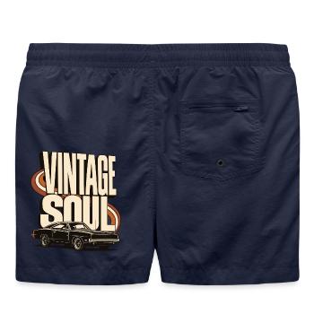 Vintage Soul Classic Car - Badeshorts - French Navy - Hinten
