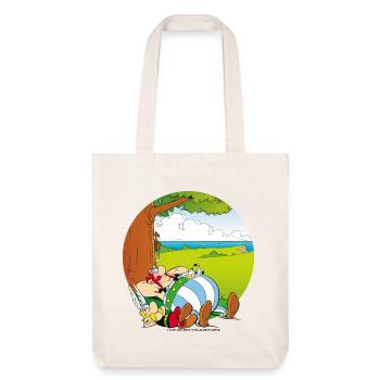 Asterix & Obelix Machen Siesta Mit Idefix - Stanley/Stella recycelter Heavyweight Stoffbeutel - Naturweiß - Vorne