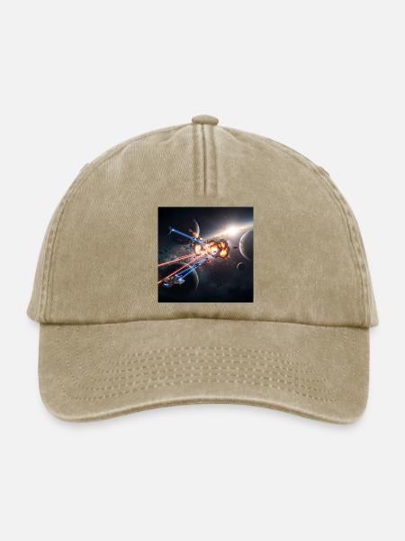 Futuristische Raumfahrt-Illusion - Relaxed Vintage Cap - Vintage Beige