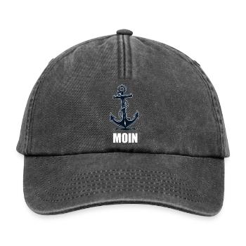Moin Anker - Relaxed Vintage Cap - Vintage Schwarz - Vorne