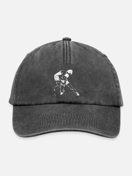 Unbeugsamer Ringkämpfer Griffkampf - Relaxed Vintage Cap - Vintage Schwarz