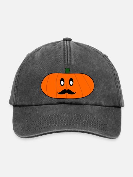 HALLOWEEN. KÜRBIS. HALLOWEEN-KÜRBIS - Relaxed Vintage Cap - Vintage Schwarz