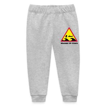 Beware Of Coach - Opti Edition - Baby Organic Jogginghose Baby Tumbler von Stanley/Stella - Grau meliert - Vorne